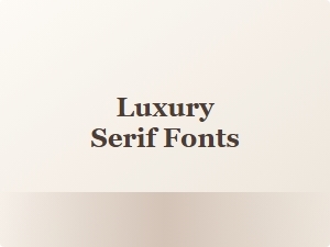 Elegant Serifs for Timeless Lifestyle Branding
